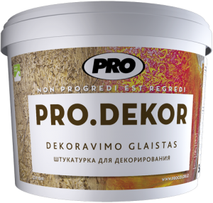 Dekoravimo medžiagos Dekoravimo glaistas PRO.DEKOR ŽV (žievės imitacija) 