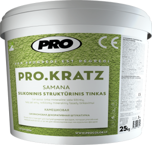 Silikoniniai tinkai Silikoninis struktūrinis tinkas PRO.KRATZ 
