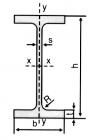 Hot rolled beams IPE (DIN 1025)
