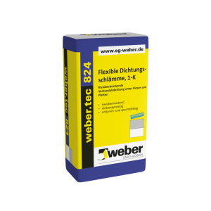 Gruntai, hidroizoliacija Vienkomponentė cementinė hidroizoliacija weber.tec 824 