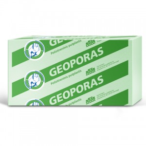 Polystyrene foam Polistireninis putplastis žalsvas, mažai vandens įgeriantis Geoporas EPS 100 