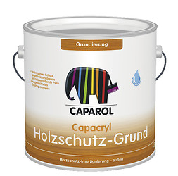 Medienos dažai Bespalvis medienos gruntas su veikliosiomis medžiagomis nuo mėlynojo grybo Capacryl Holzschutz-Grund 